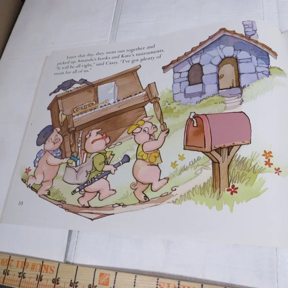 The Three Little Pigs BIG BOOK (almost 2 feet long ) w student story book